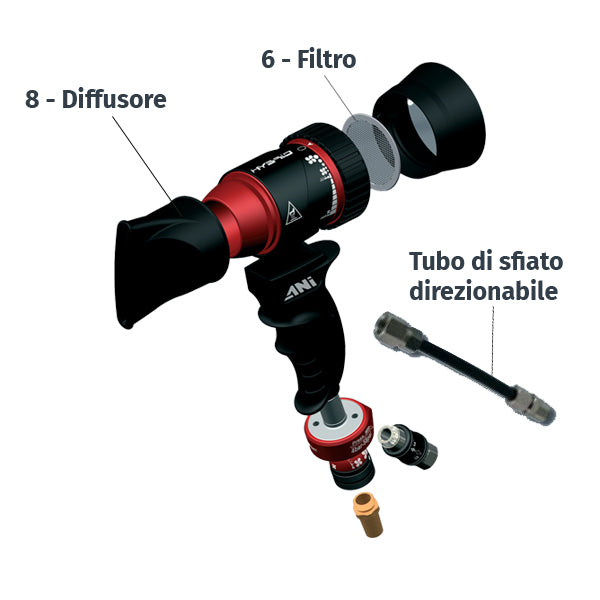 HYBRID - Pistole di ESSICCAZIONE AD ARIA CALDA - IN VALIGIA o SCATOLA - Pistole ad aria - Ani HYBRID - Pistole di ESSICCAZIONE AD ARIA CALDA - IN VALIGIA o SCATOLA - Pistole ad aria - Ani